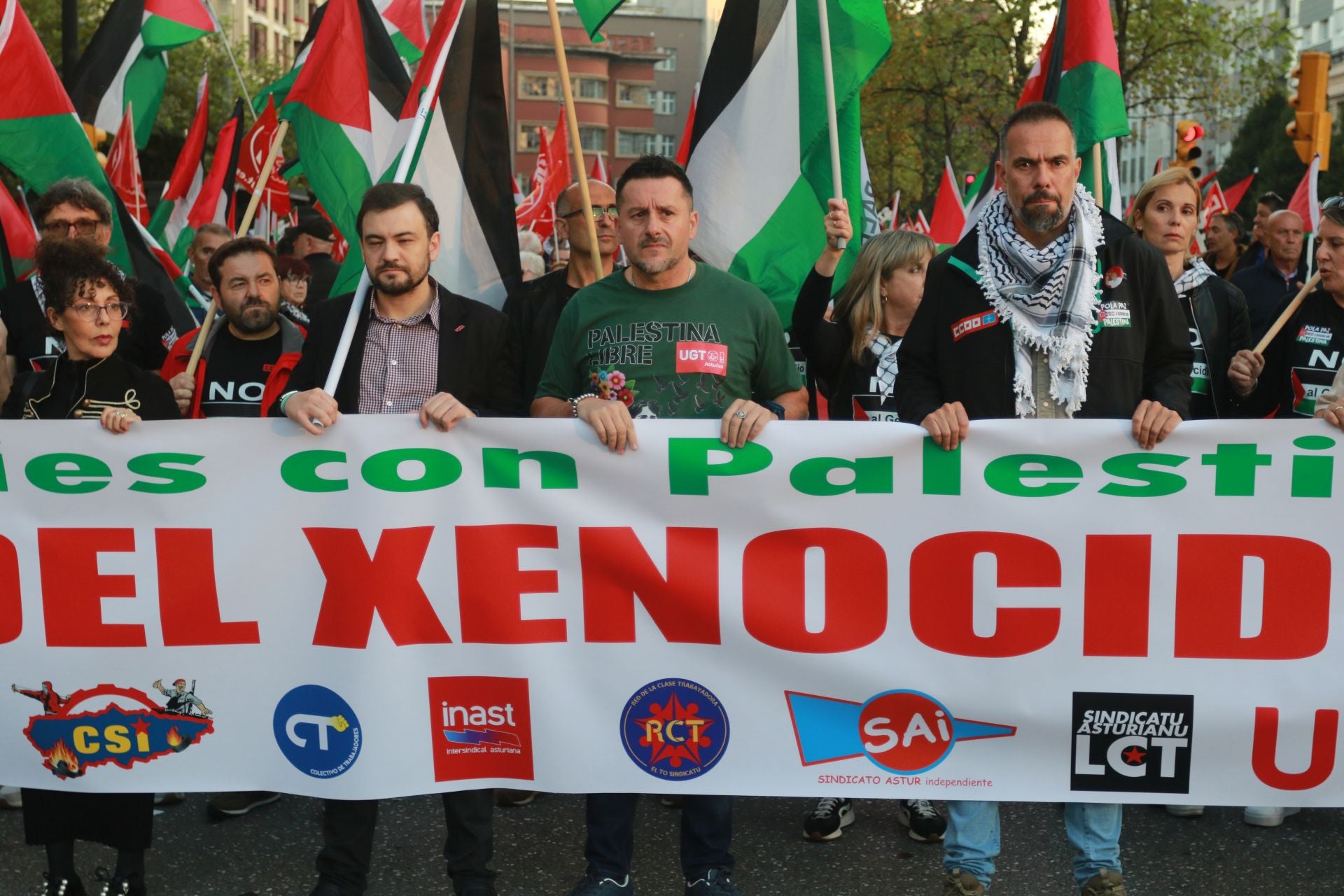 Manifestaciones en Asturias en defensa de Palestina