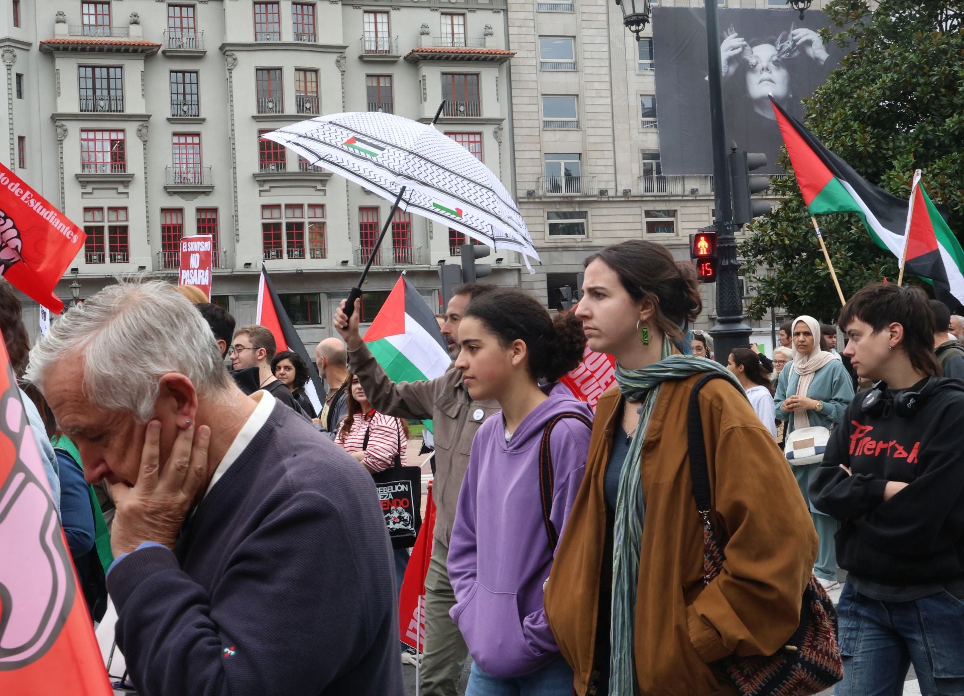 Manifestaciones en Asturias en defensa de Palestina