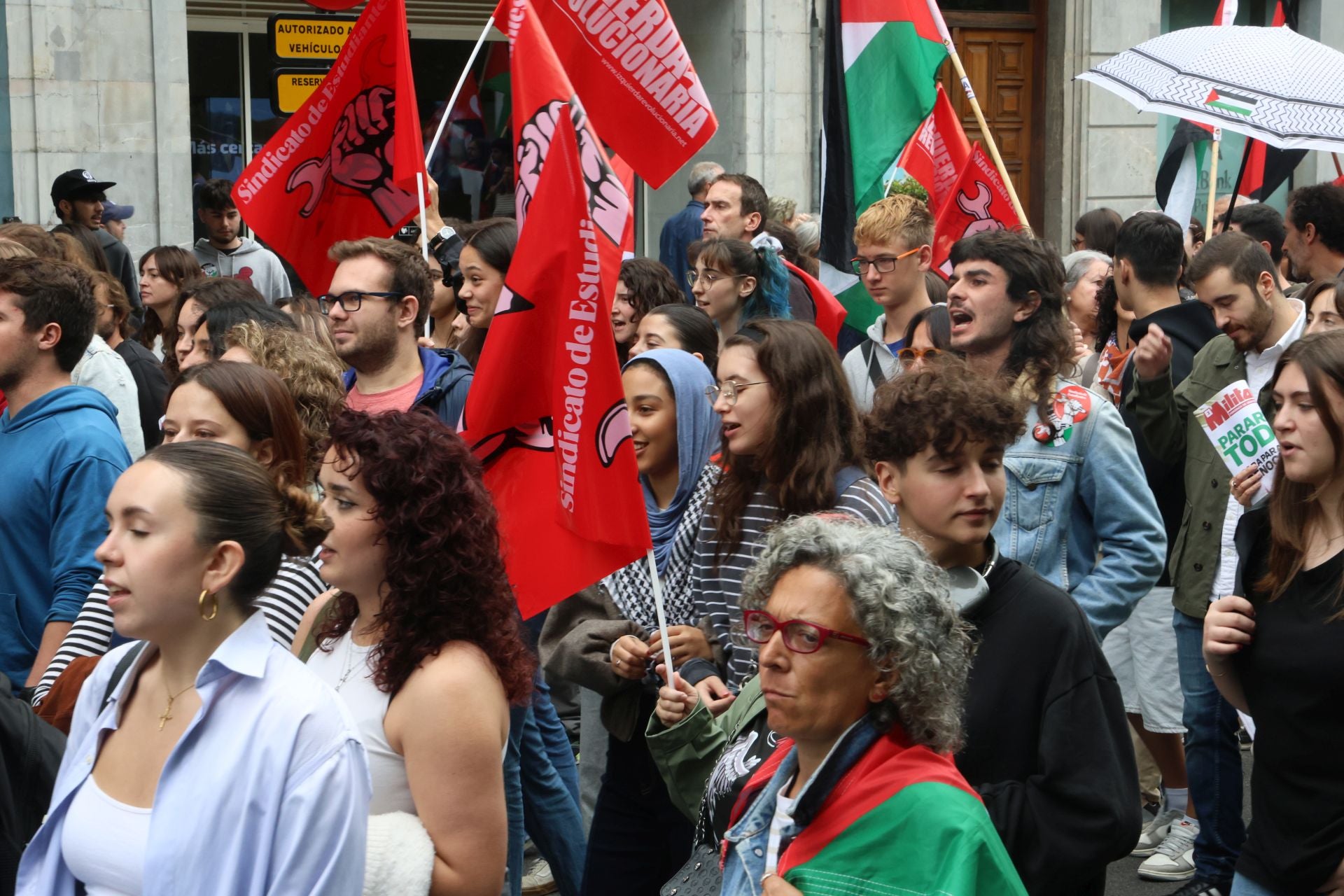 Manifestaciones en Asturias en defensa de Palestina