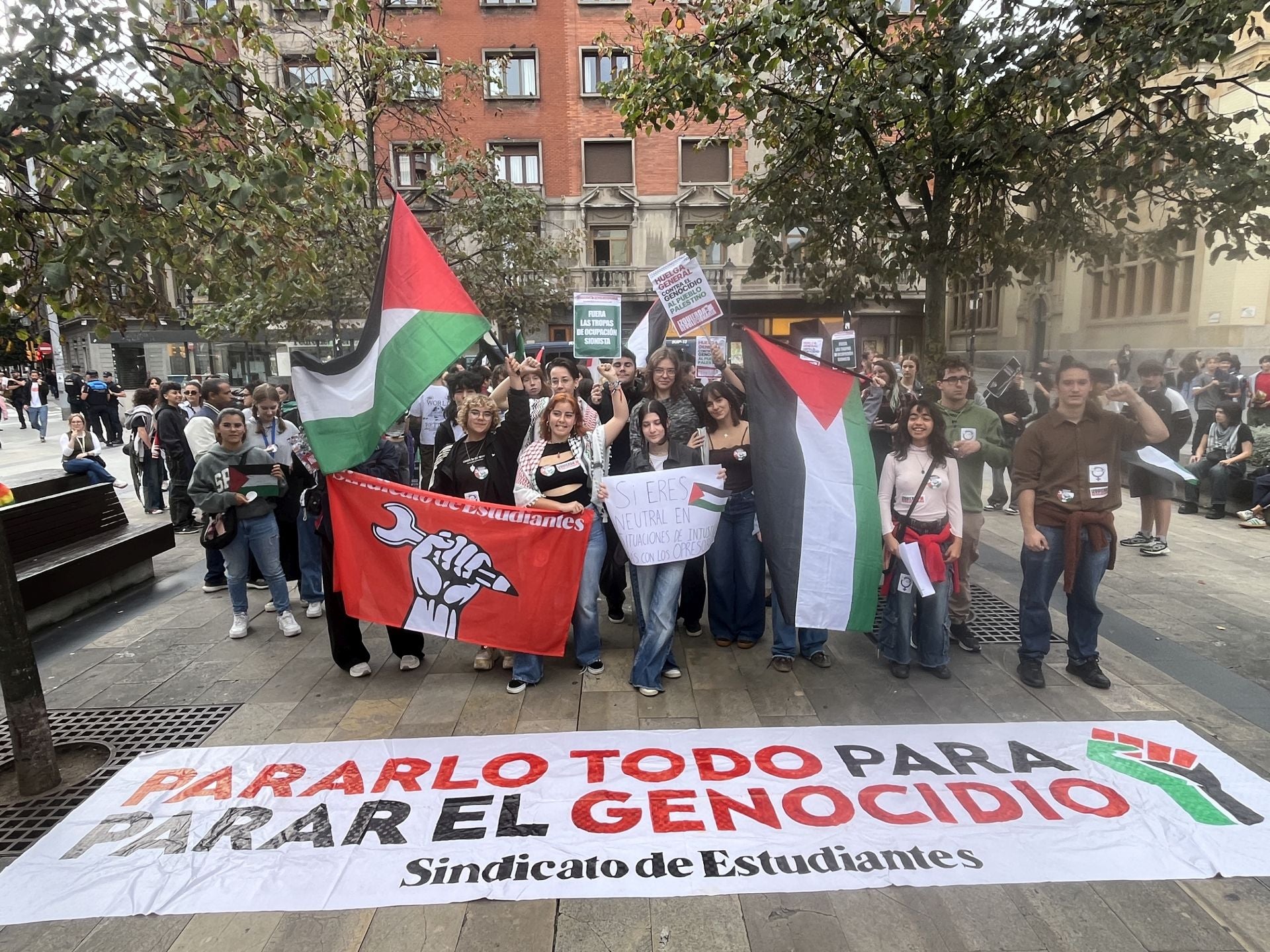 Manifestaciones en Asturias en apoyo al pueblo palestino y en protesta contra el «genocidio en Gaza»