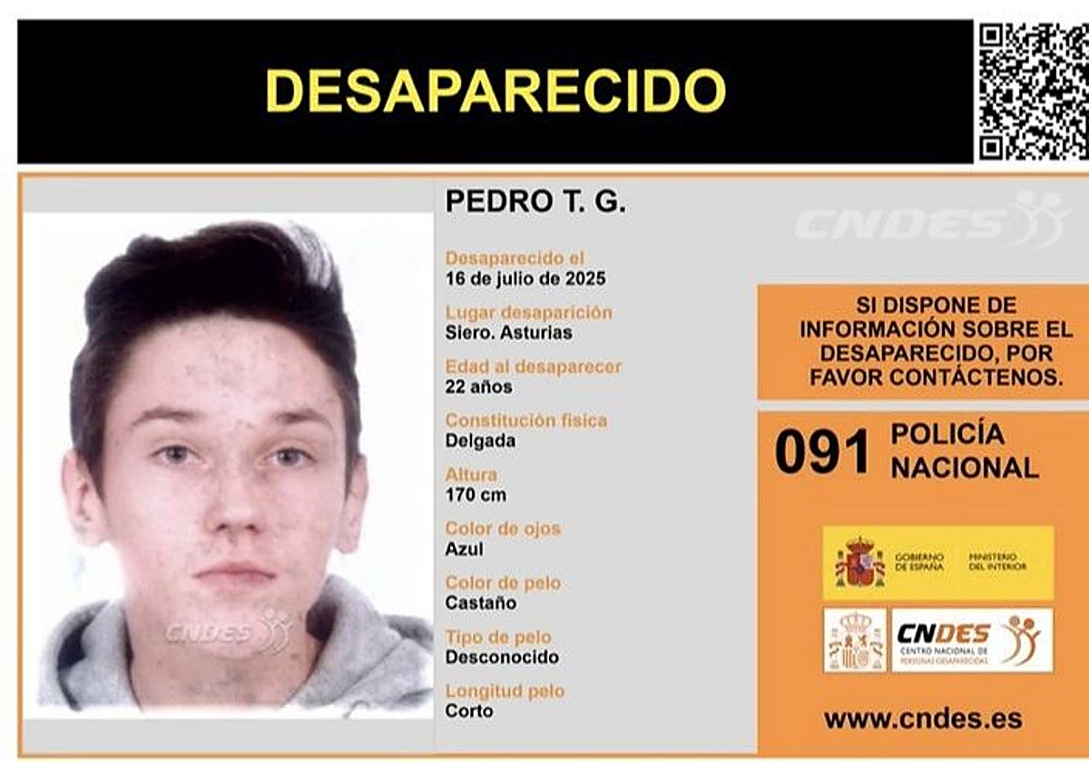 Buscan a un joven de Siero desaparecido hace tres meses