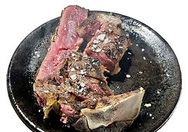 Chuleta de carne roja seleccionada.