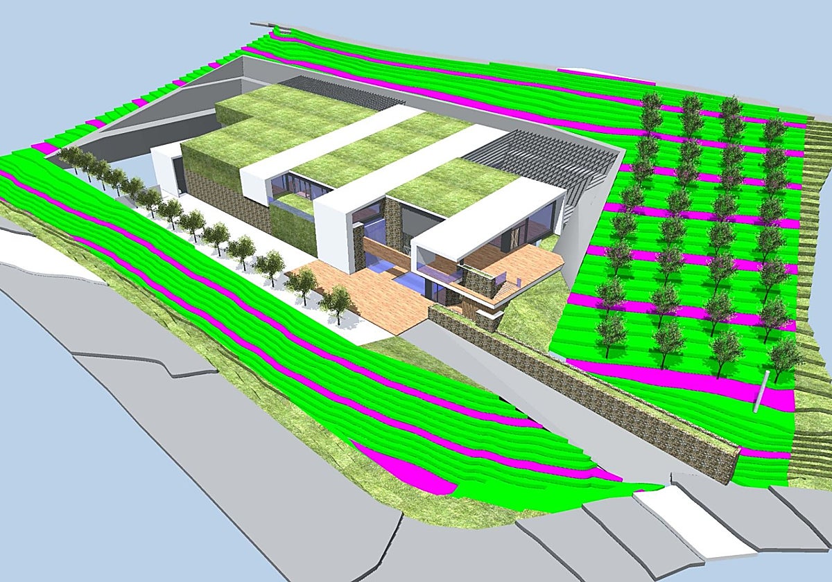 Maqueta-diseño de la que será la nueva conservera de El Viejo Pescador en Piedeloro, Carreño