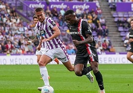 Otero fue uno de los protagonistas de la jornada, por ser el autor de dos de los tres goles en el partido contra el Valladolid.