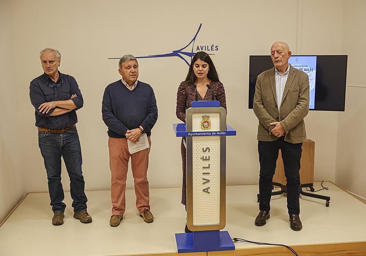 Ángel Villa, Román Álvarez, Raquel Ruiz y Ramón Rodríguez.