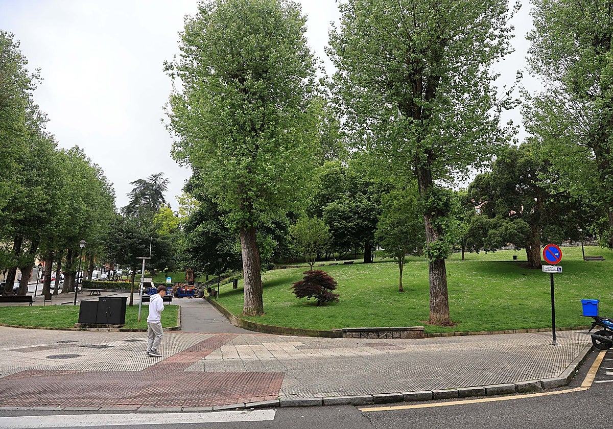 El Campillín, bajo cuyo parque se proyecta un aparcamiento subterráneo.