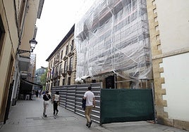 El Museo de Bellas Artes de Asturias, en plenas obras de ampliación.