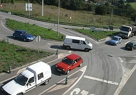 Nudo de El Empalme, en Carreño, que se pretende reordenar con este nuevo proyecto.