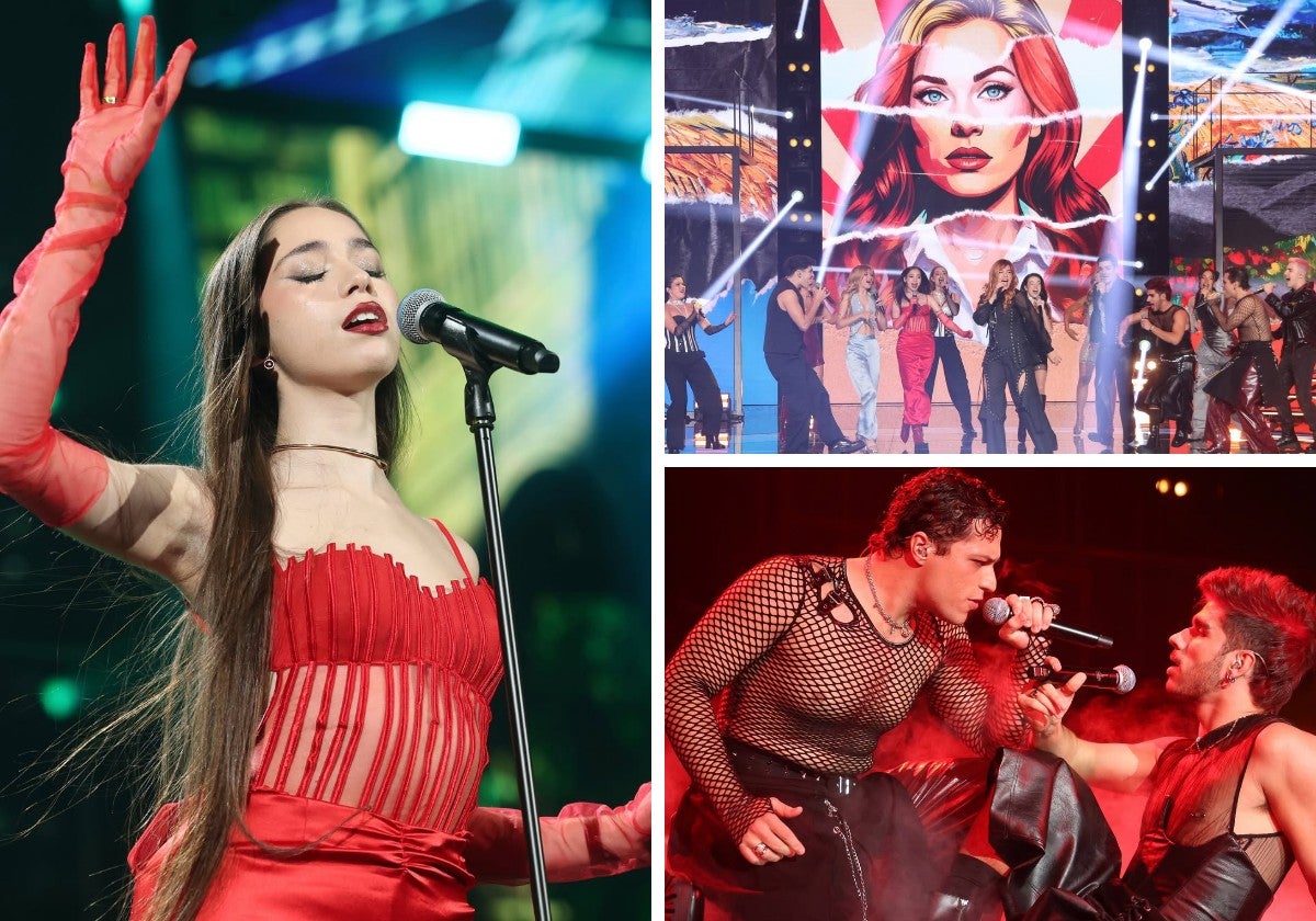 Leire Martínez interpretó 'Mi nombre' junto a los triunfitos al inicio de la gala.