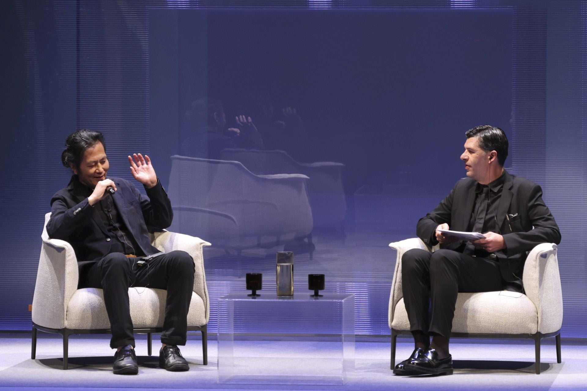 Encuentro de Byung-Chul Han con el público en el teatro Jovellanos