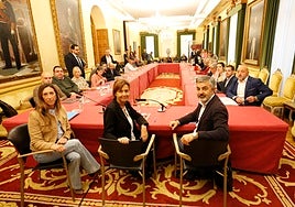 Reunión del Consejo Social de la ciudad celebrado hace un año después de que el Ministerio de Transportes diera carpetazo al vial de Jove.