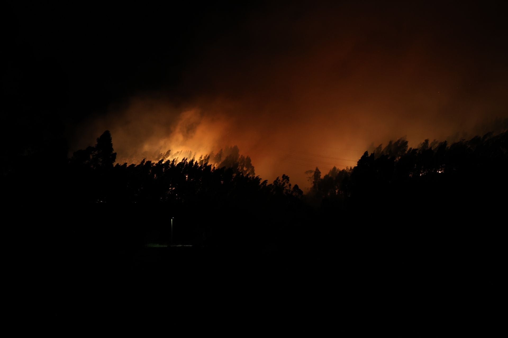 Vecinos desalojados y olor a quemado en todo Gijón: las imágenes del fuego en el Monte Areo