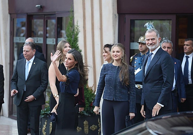 La Familia Real a su llegada al Auditorio para asistir al concierto de los Premios.