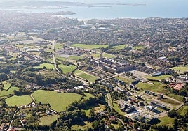 Vista aérea del Parque Científico Tecnológico de Gijón y corazón de la Milla del Conocimiento Margarita Salas