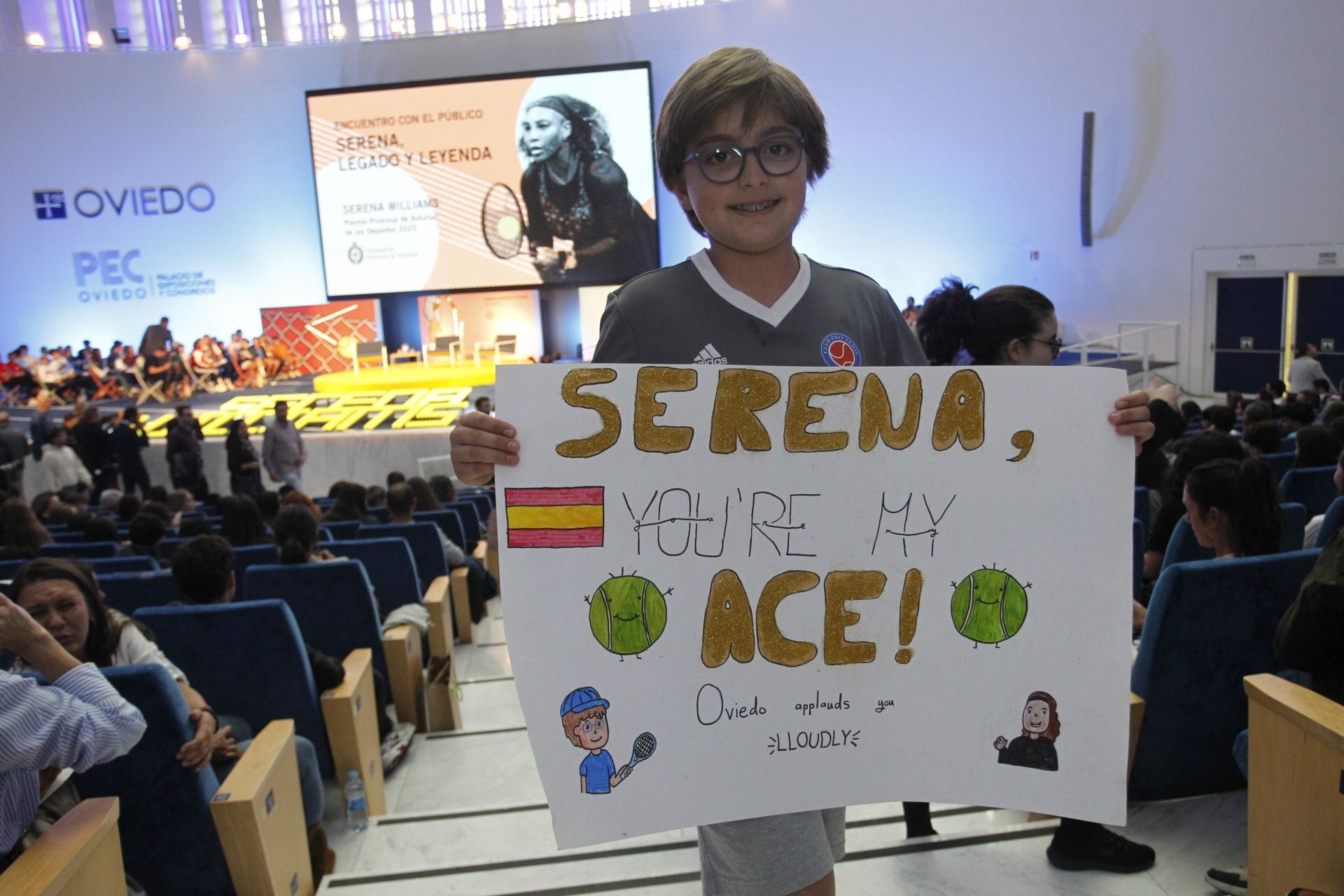 Encuentro de Serena Williams con el público en el Calatrava