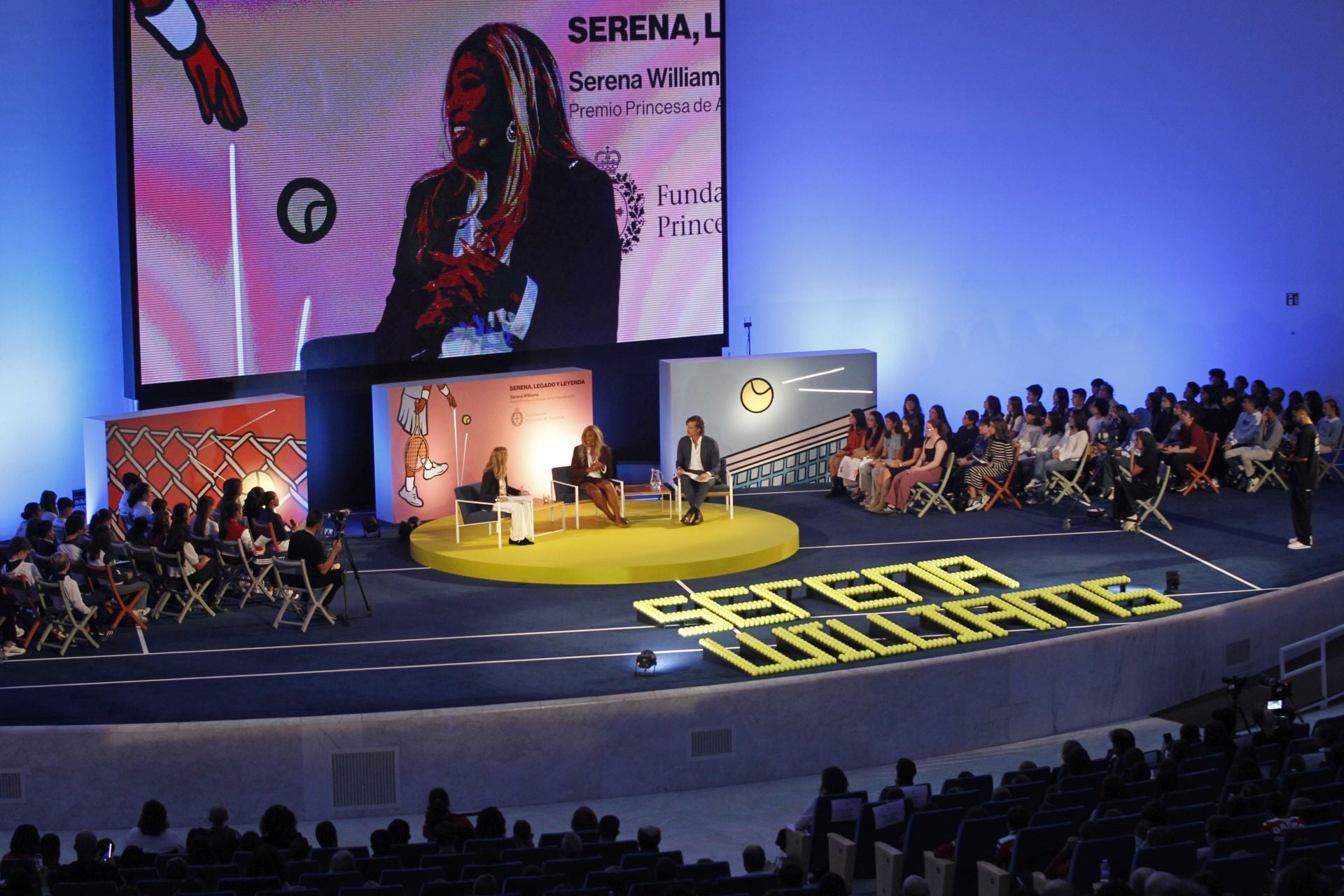 Encuentro de Serena Williams con el público en el Calatrava