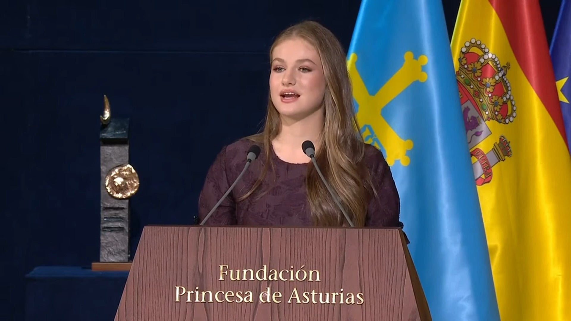 Discurso de la Princesa Leonor en la ceremonia de la entrega de los Premios Princesa de Asturias 2025