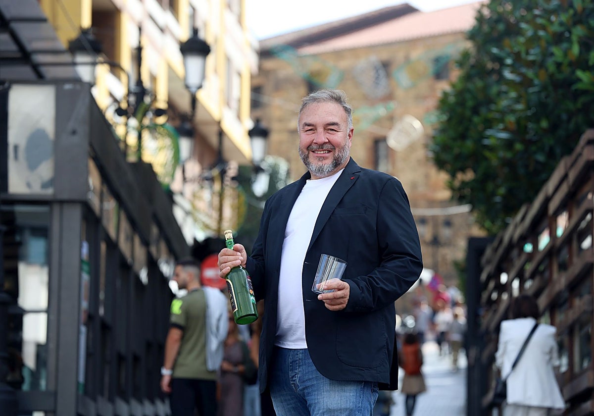 El presidente del Bulevar de la Sidra, Pedro Caramés.