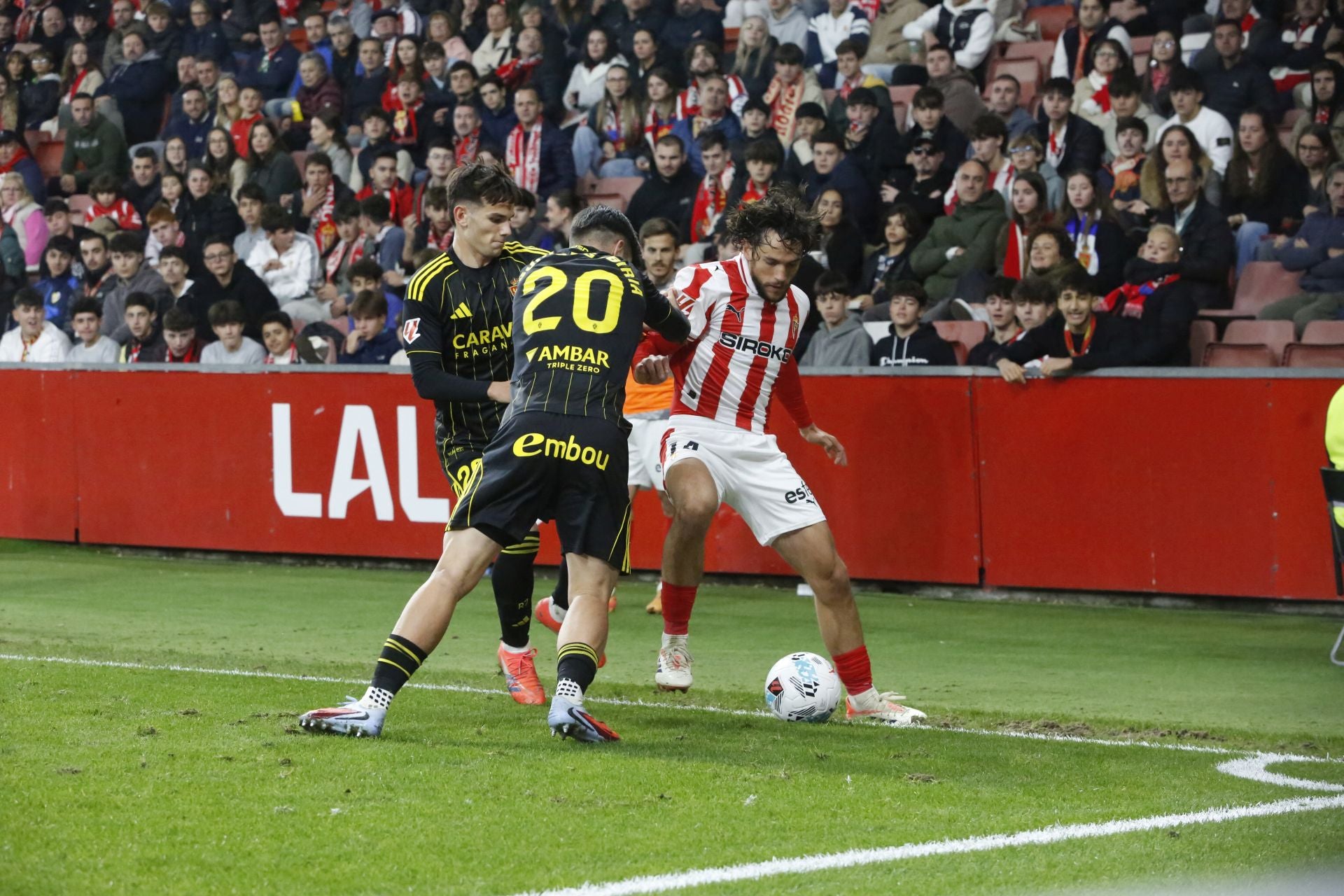 Las mejores jugadas del Sporting - Zaragoza en imágenes