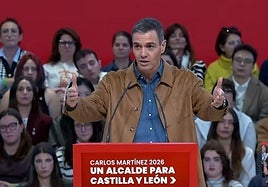 El presidente del Gobierno de España, Pedro Sánchez, en Castilla y León.