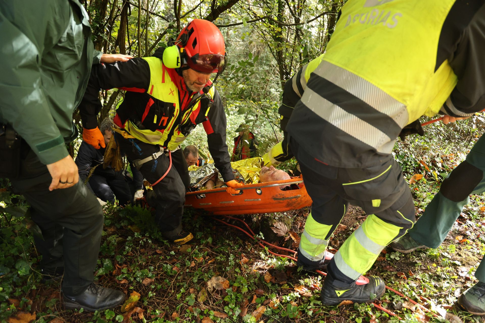 Las imágenes del milagroso rescate al hombre desaparecido en Corvera