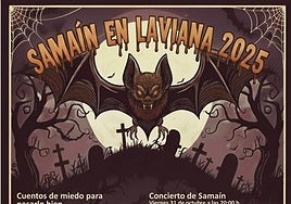 Cartel promocional de la celebración de Halloween en Laviana.