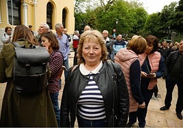Mercedes Cruzado, a las puertas de la sede de la Presidencia del Principado.