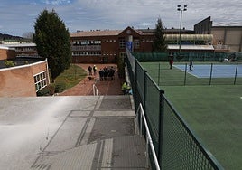 Una imagen de las instalaciones deportivas de El Cristo, durante unas obras.