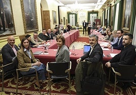 Un momento durante la reunión del Consejo Social.