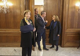 Mariví Monteserín, Ovidio Zapico, Juan José Fernández y Concha Uría.