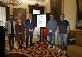 Jesús Rivero, Alba López. Jorge González Palacios, Carlos Llaca y José Ramón Tuero.