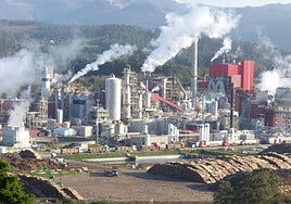 Fábrica de Ence en Navia.