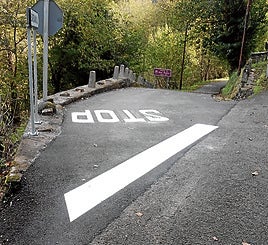 Zona de Bárzana en la que se mejoraron los accesos