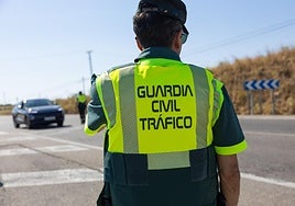 Un control de tráfico de la Guardia Civil.