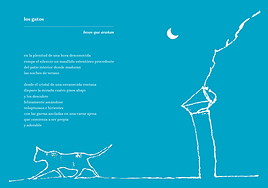 Una de las páginas del poemario que ilustra Pelayo Ortega.