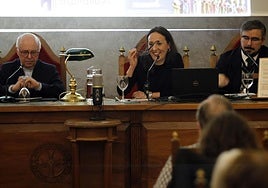 Juan José Tuñón Escalada, María Fernández Álvarez y Álvaro Solano Fernández-Sordo, en el Ridea.