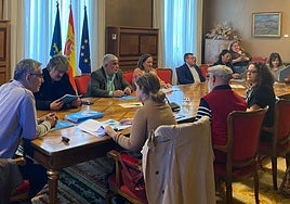 La reunión de esta mañana en la Junta General del Principado.