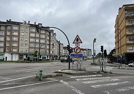 Cruce de la carretera nacional 634 con la regional con la de Noreña en la localidad sierense de El Berrón, donde habrá una rotonda.