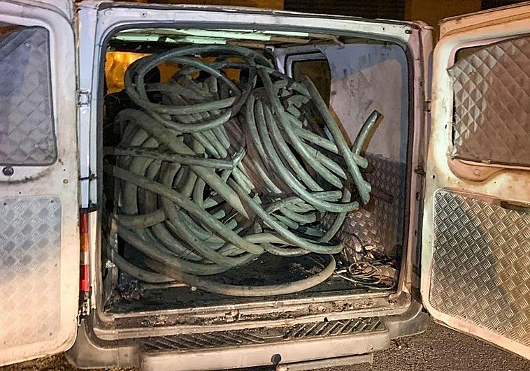 De Asturias a León para robar 1.460 kilos cobre: hay tres detenidos