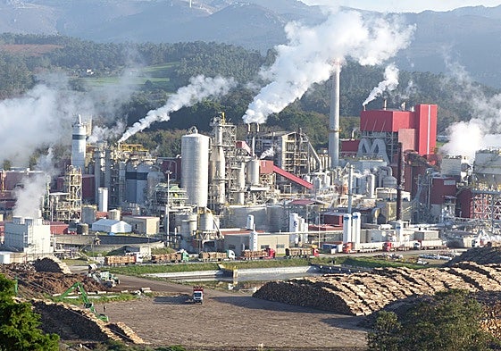 Biofábrica de Ence en Navia.