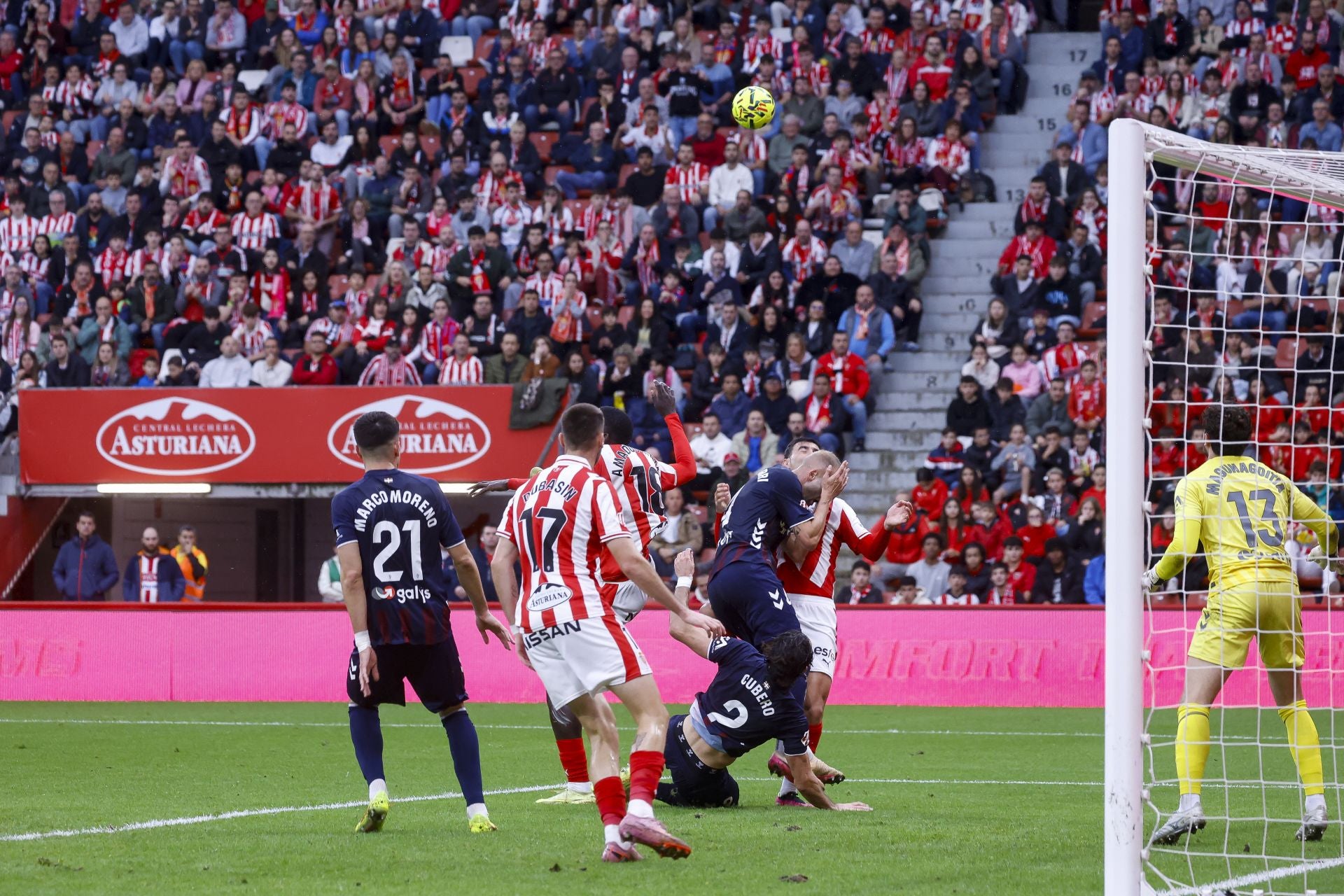 Las mejores jugadas del Sporting de Gijón 1-1 Eibar, en imágenes
