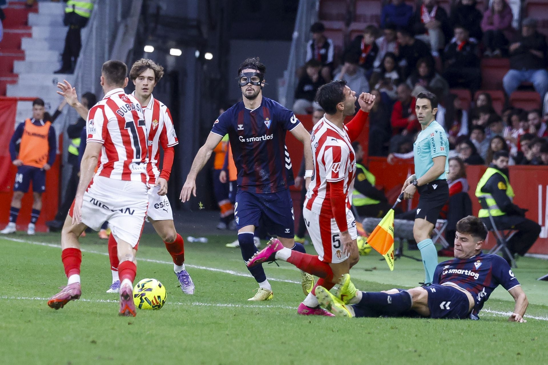 Las mejores jugadas del Sporting de Gijón 1-1 Eibar, en imágenes