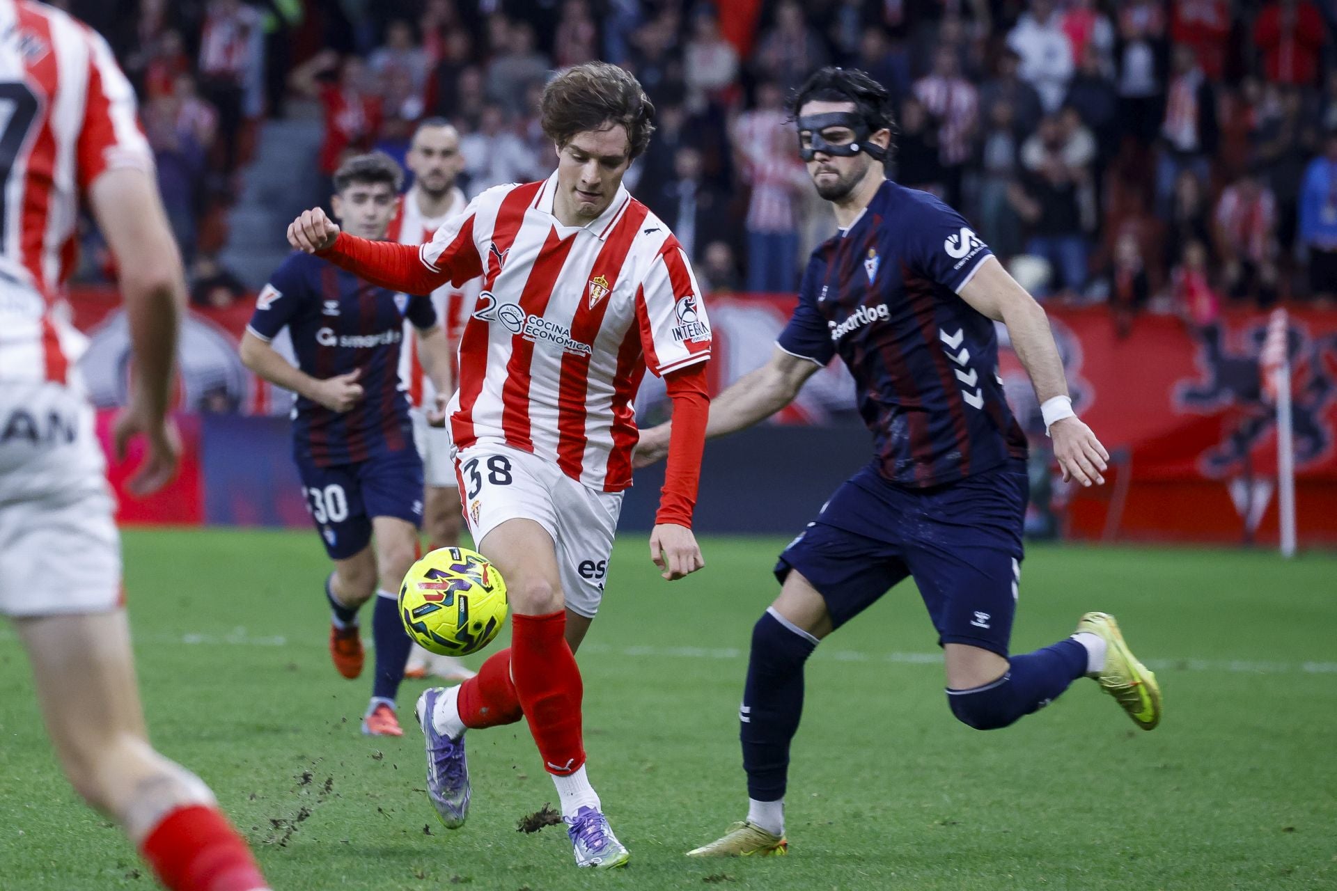 Las mejores jugadas del Sporting de Gijón 1-1 Eibar, en imágenes