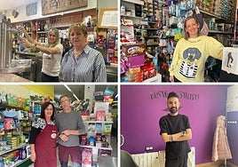 Bar Corea. Lorena Medina y Mari Carmen Muñiz. Flor Tienda 100. Flor Montera Supermercado Paulina. Rosa Isabel Rivera y Ramón Suárez. Busto Estilista . Aitor Busto.