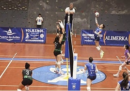 Partido entre La Curtidora Uniovi y el Sestao en el polideportivo de Los Canapés.