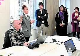 Un momento del encuentro en las instalaciones de Valnalón.