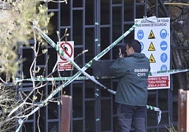 La mina de Cerredo, precintada tras el accidente.