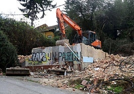 Las demoliciones comenzaron la pasada semana.