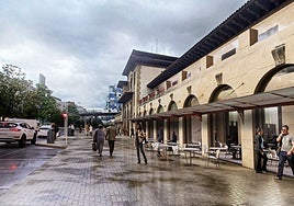 Una infografía muestra la futura intervención en la fachada y los accesos a la estación.