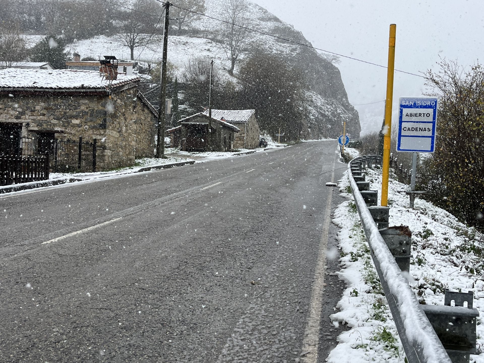 Nieve, granizo y frío en Asturias